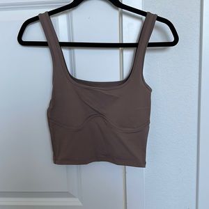 abercrombie corset cropped tank top